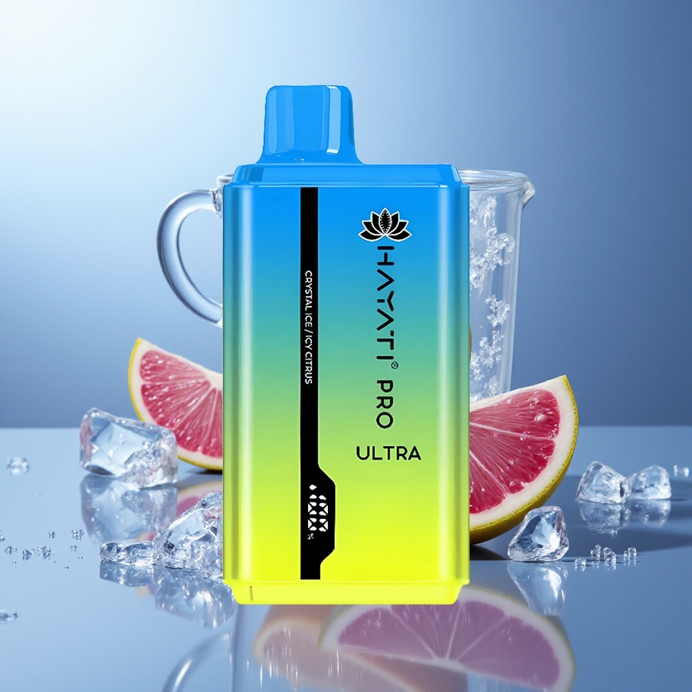 Hayati Pro Ultra 15000 Puffs Cítrico Helado Cristalino 850mAh 24ml