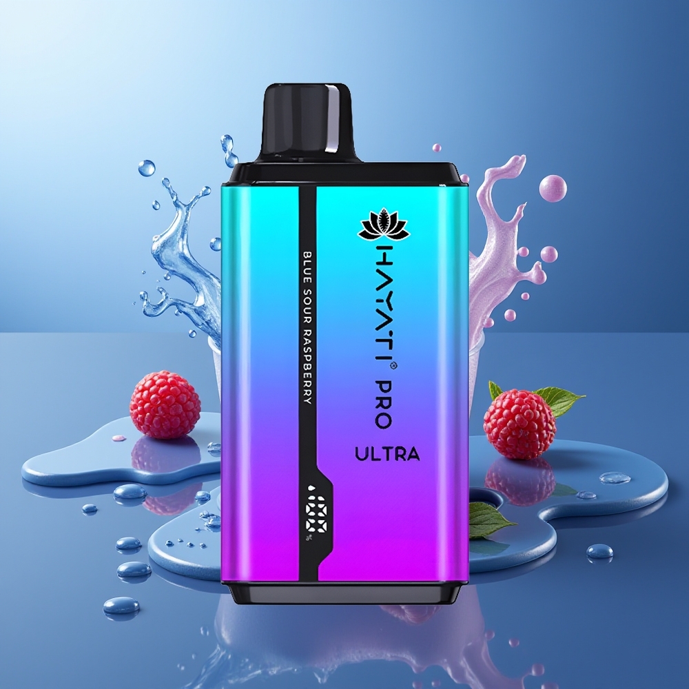 Hayati Pro Ultra 15000 Puffs Frambuesa Agria Azul 850mAh 24ml