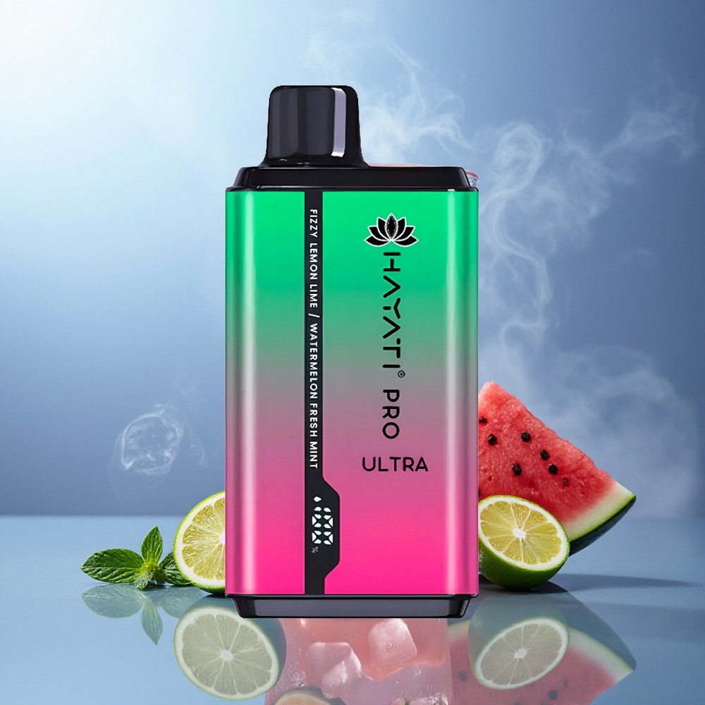 Hayati Pro Ultra 15000 Puffs Limón & Lima Refrescante Sandía Menta Fresca 850mAh 24ml 2%