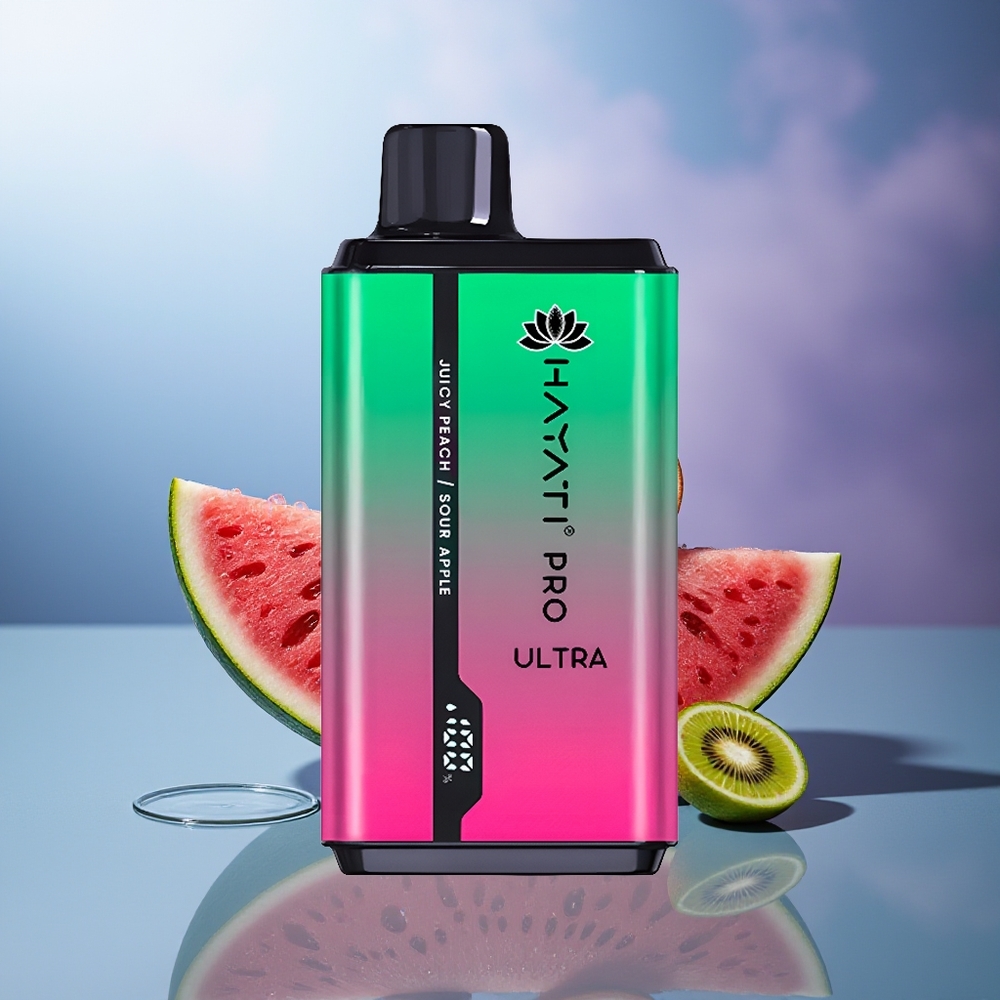 Hayati Pro Ultra 15000 Puffs Sandía Kiwi Maracuyá 850mAh 24ml 2%