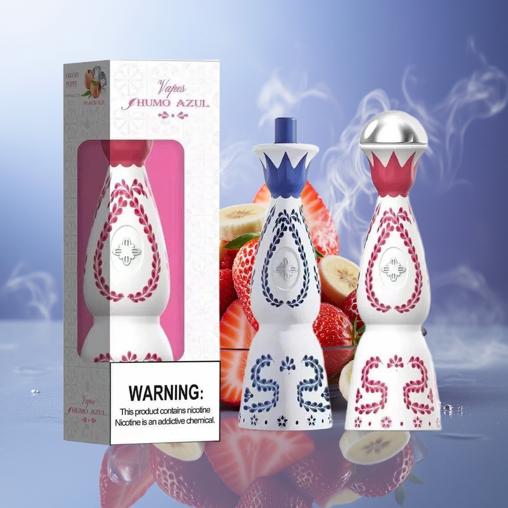 HUMO Azul 15000 Puffs Fresa Plátano 20mL 5% USB-C