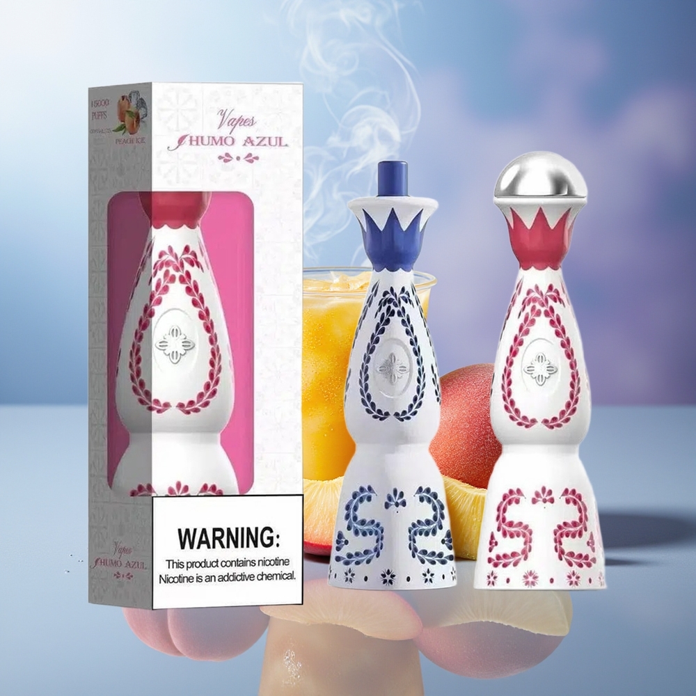 HUMO Azul 15000 Puffs Melocotón Mango Piña 20mL 5% USB-C