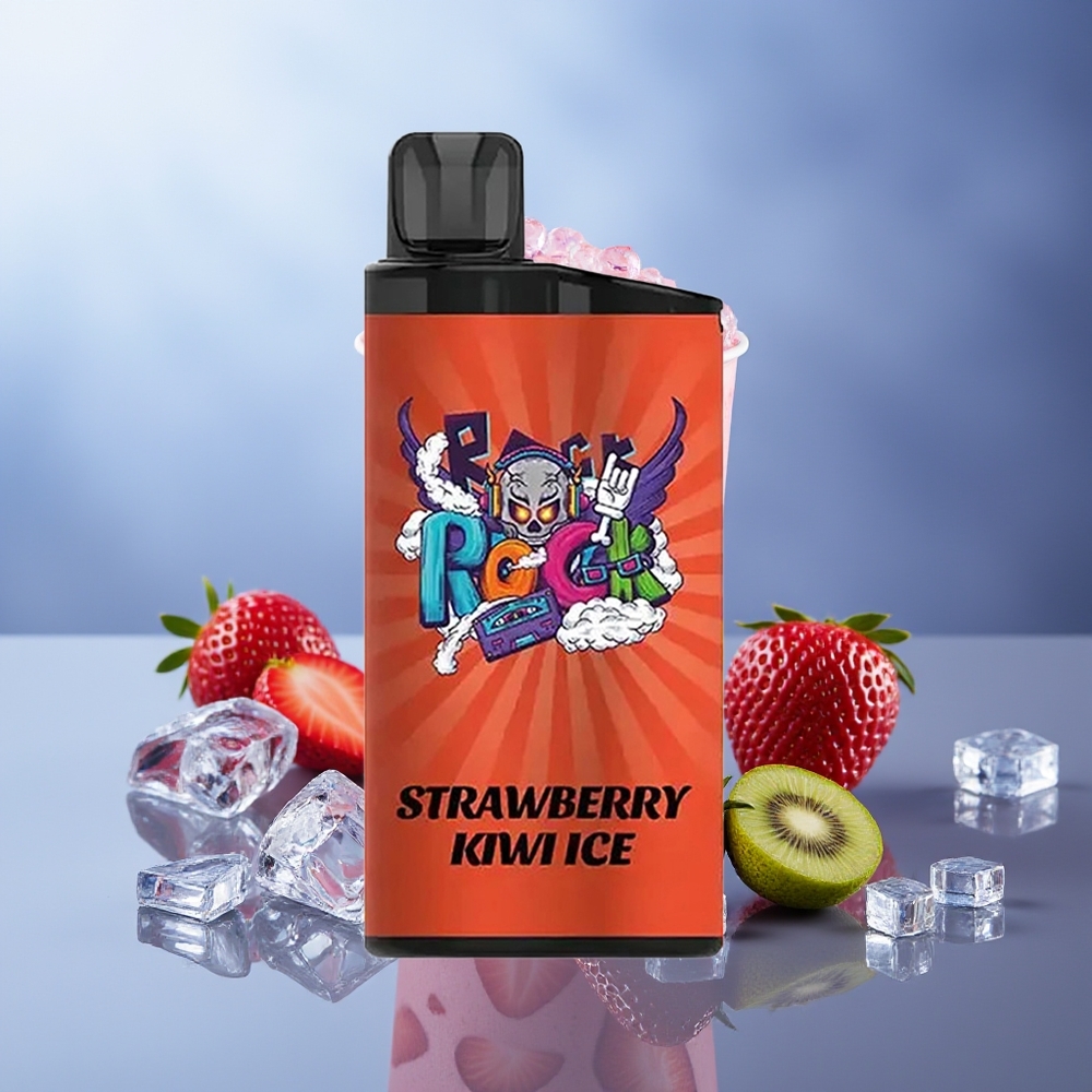 IGET Bar 3500 Puffs Vape Desechable Fresa Kiwi Hielo 1.2 Ohm Mesh Coil 1400 mAh PC+ALU