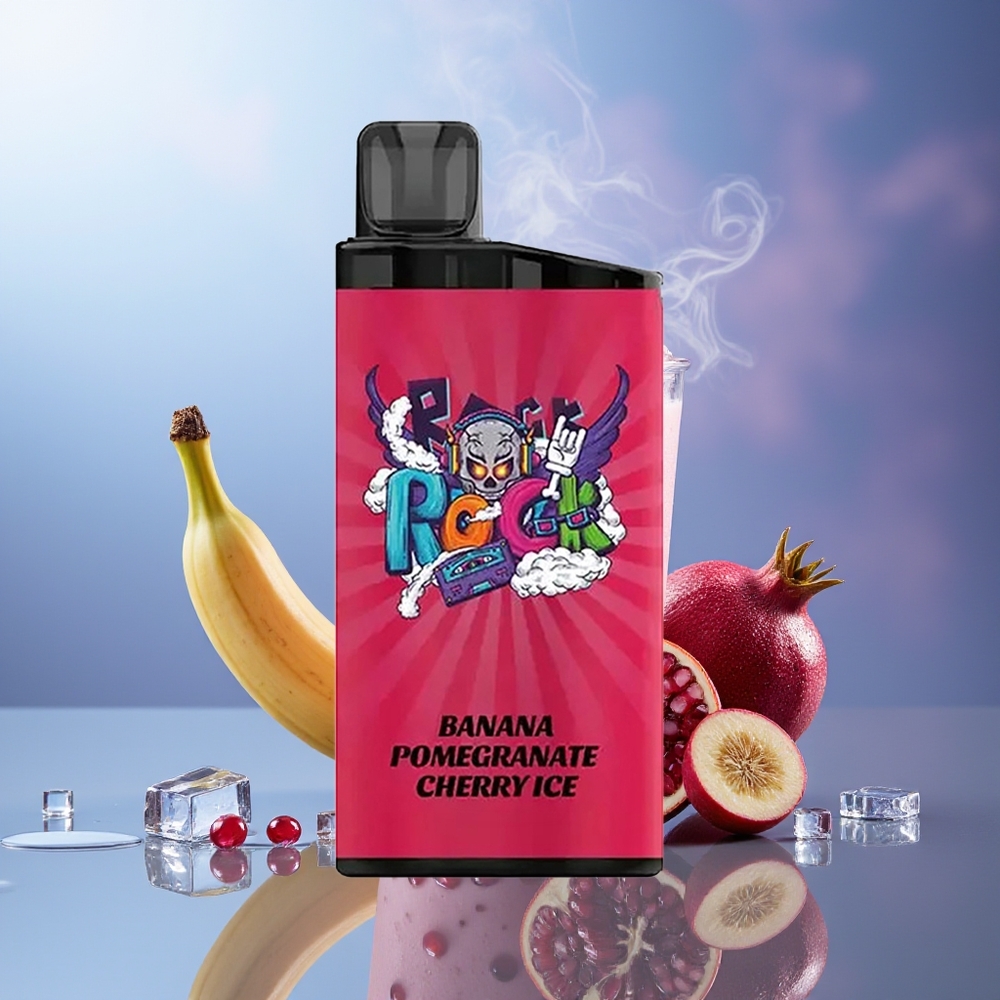 IGET Bar 3500 Puffs Vape Desechable Plátano Granada Cereza Hielo 1.2 Ohm Mesh 1400 mAh PC+ALU