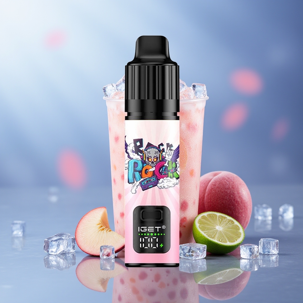 IGET BAR PLUS S3 POD 10000 Puffs Melocotón Lichi Lima Hielo 5% Nicotina 18ml Batería Recargable