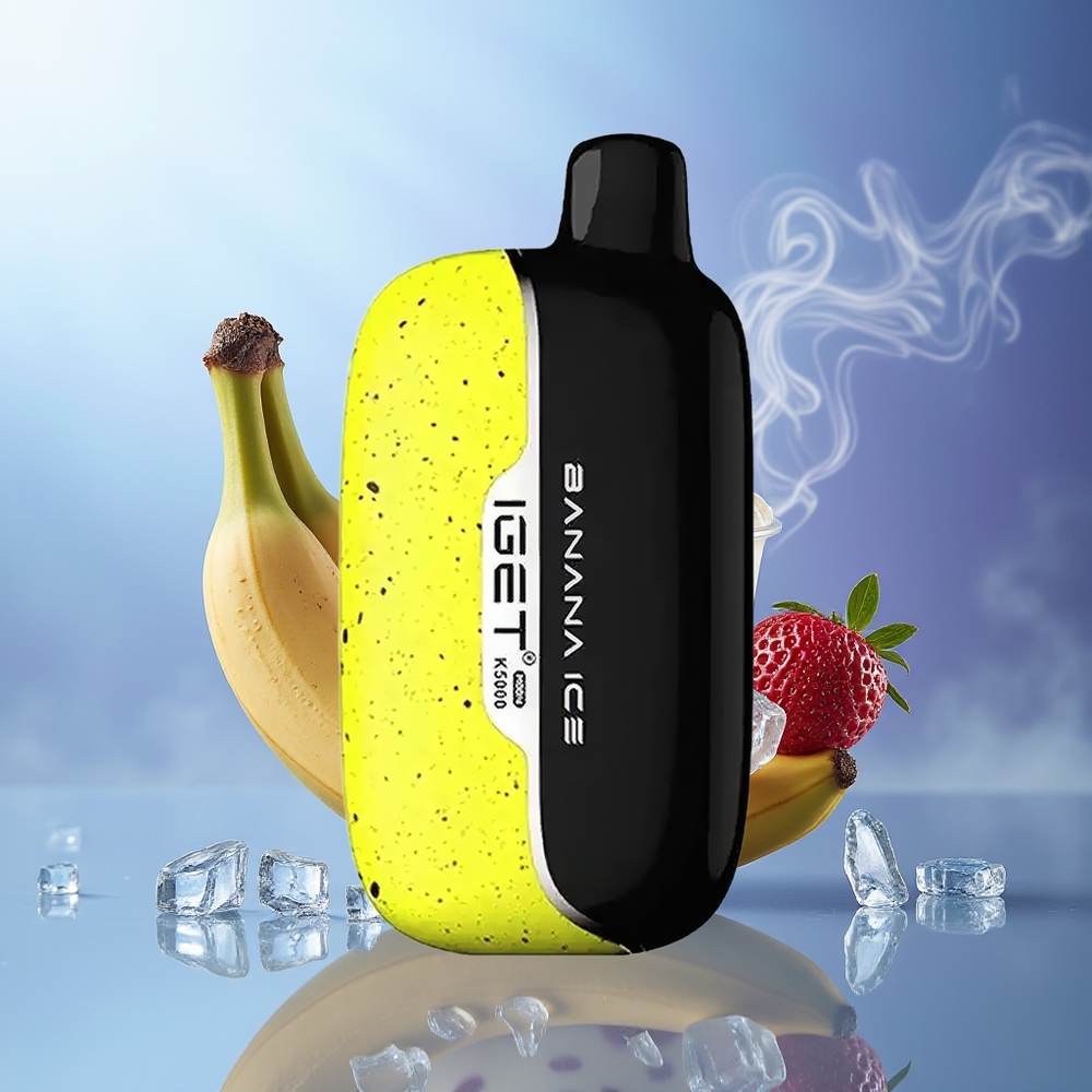 IGET Moon K5000 5000 Puffs Banana Hielo PC Mesh 1.35 Ohm