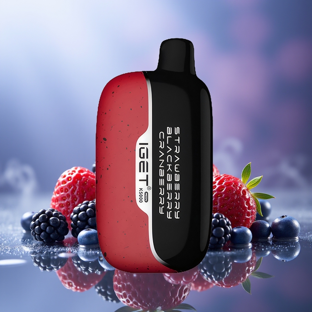 IGET Moon K5000 5000 Puffs Fresa Mora Arándano PC 1.35 Ohm