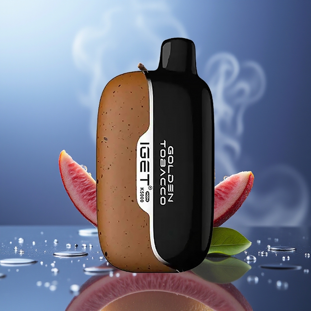 IGET Moon K5000 5000 Puffs Tabaco Dorado PC 1.35 Ohm 49.5x25.3x99.4 mm