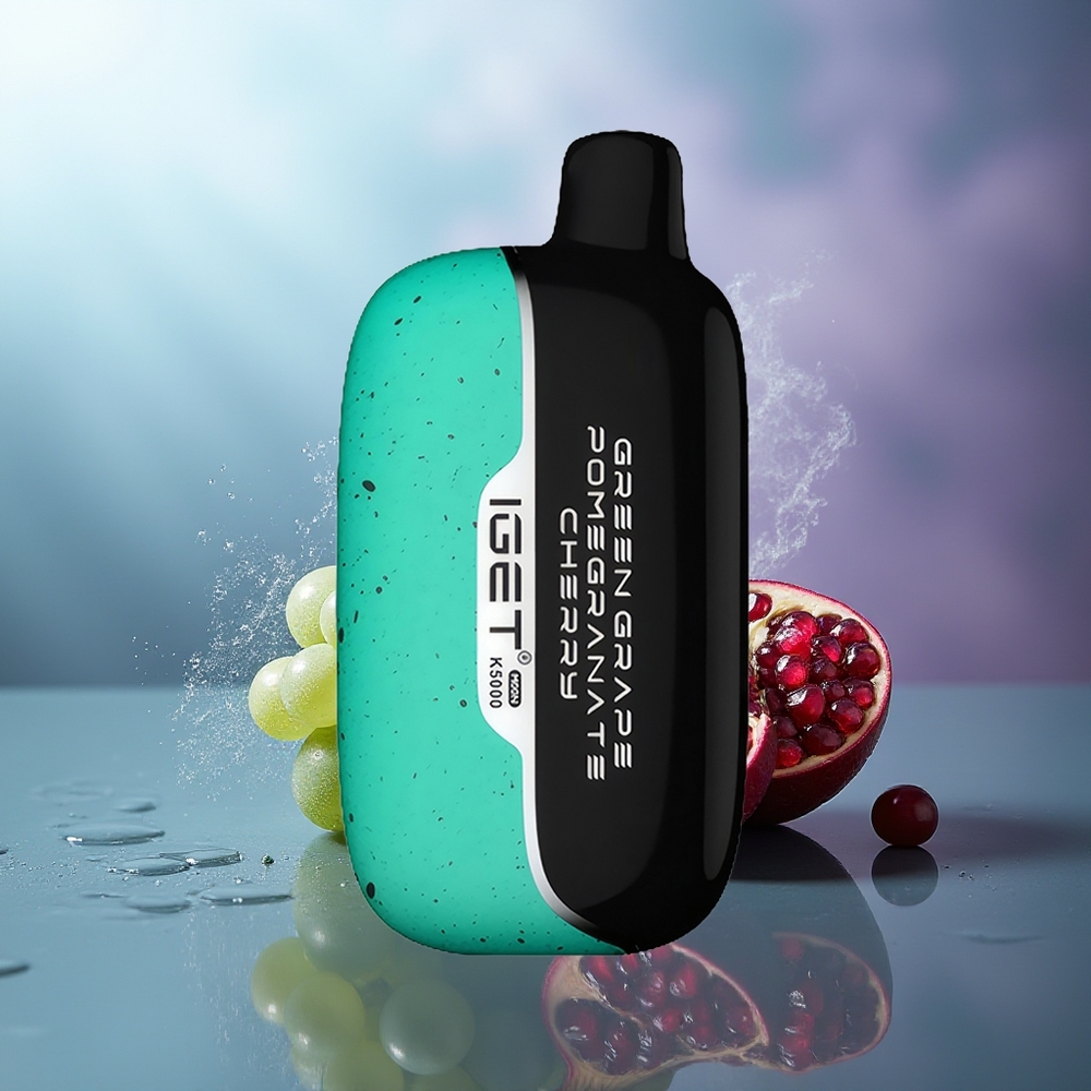 IGET Moon K5000 5000 Puffs Uva Verde Granada Cereza PC 1.35 Ohm 81.5 g