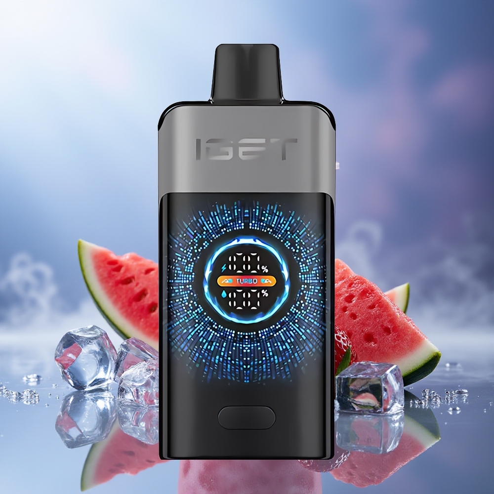 IGET ONE 12000 Puffs Fresa Sandía Hielo Pantalla Grande Curva Batería 2700 mAh