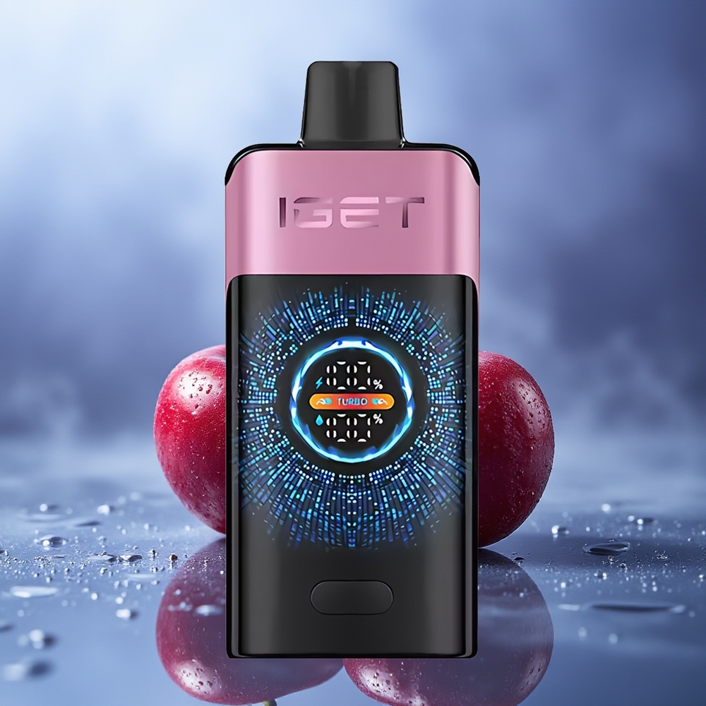 IGET ONE 12000 Puffs Monstruo Cereza Pantalla Curva Grande Batería 2700 mAh