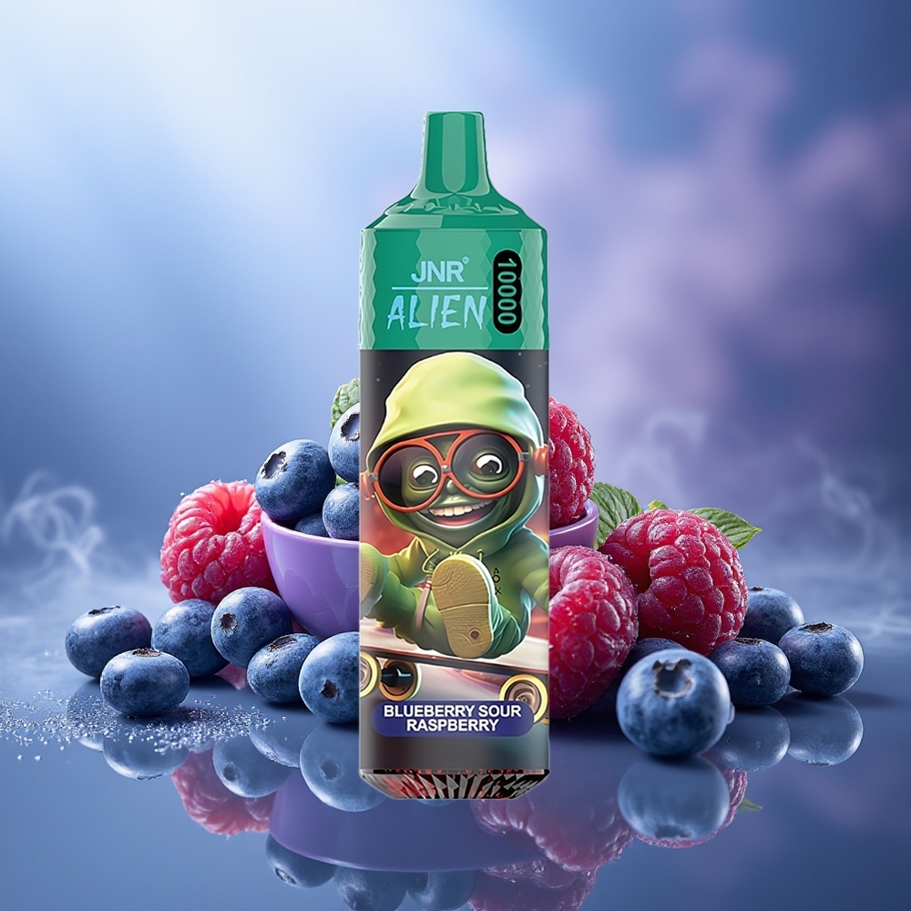 JNR Alien 10000 Puffs Arándano Frambuesa Ácida 850mAh LED RGB