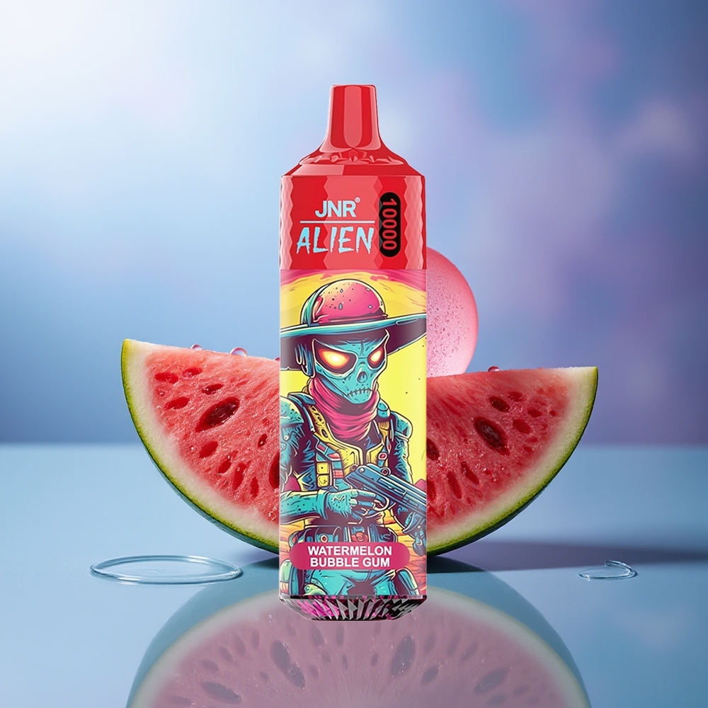 JNR Alien 10000 Puffs Chicle Sandía Batería 850mAh Tipo-C Luces LED