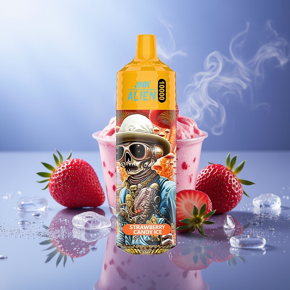 JNR Alien 10000 Puffs Fresa Caramelo Hielo 850mAh RGB 1.2Ohm