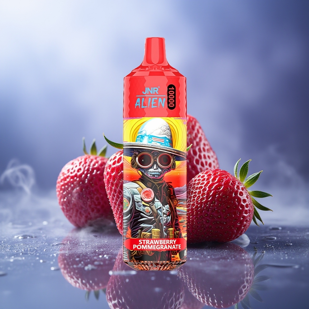 JNR Alien 10000 Puffs Fresa Granada 850mAh 1.2 Ohm LED