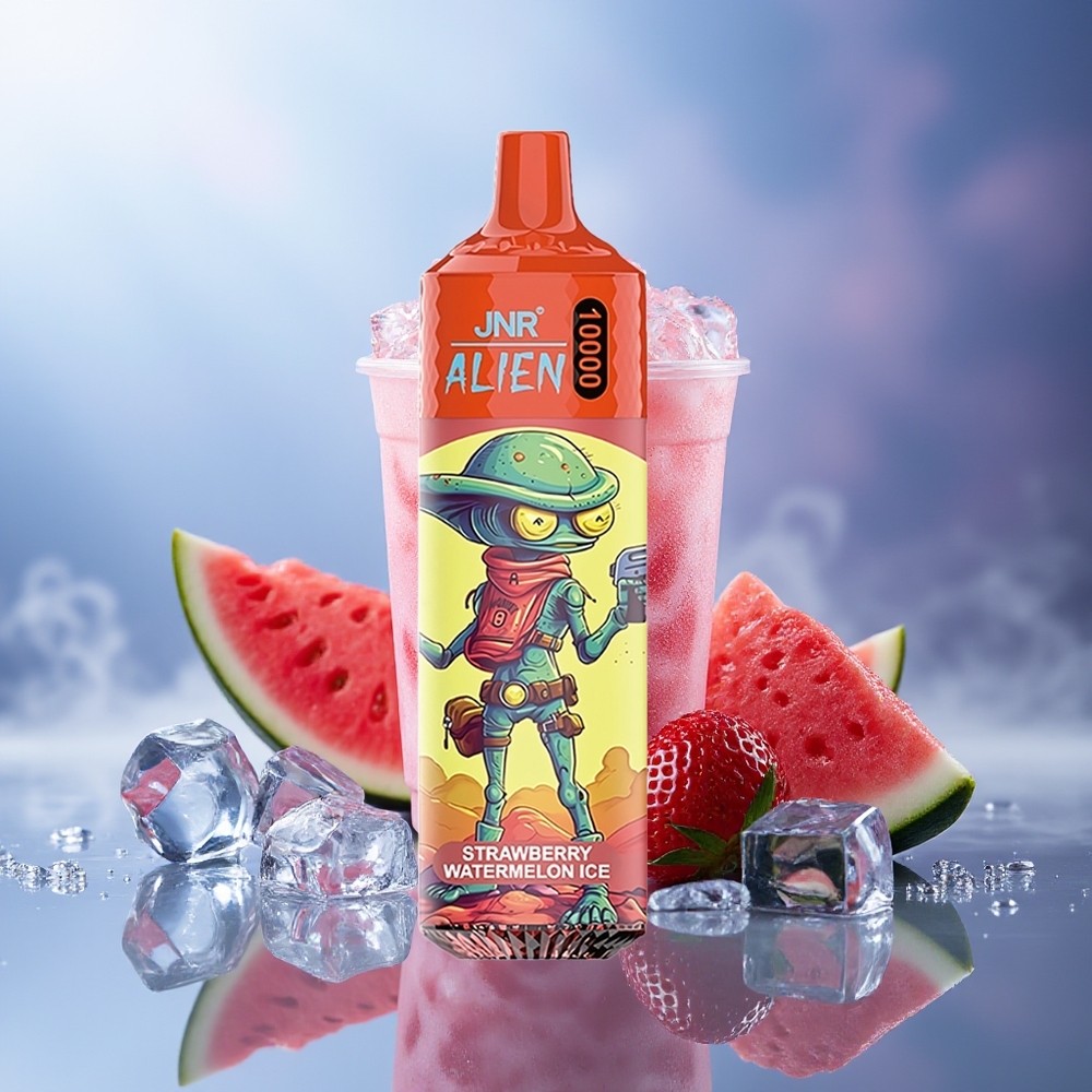 JNR Alien 10000 Puffs Fresa Sandía Hielo 850mAh RGB 1.2 Ohm