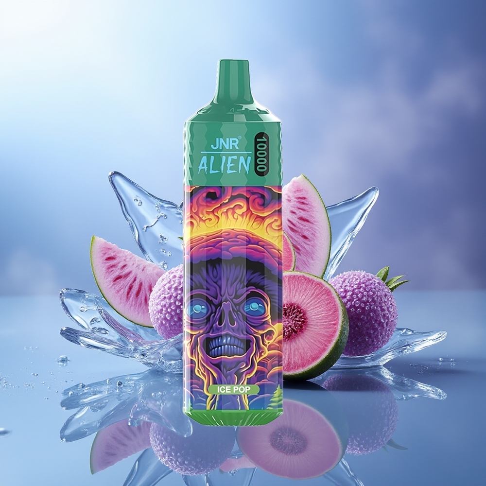 JNR Alien 10000 Puffs Hielo Pop 850mAh LED RGB Tipo-C