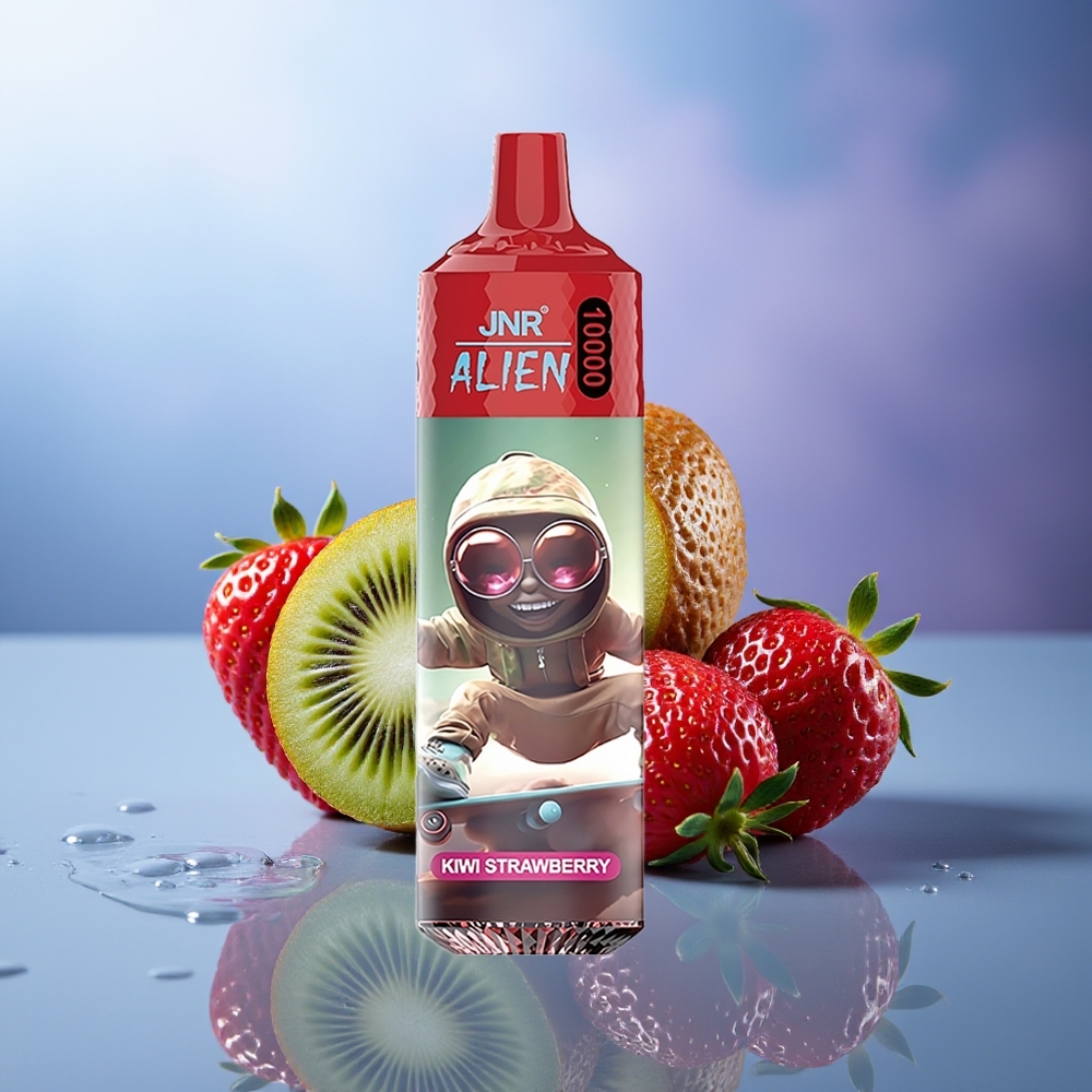 JNR Alien 10000 Puffs Kiwi Fresa 850mAh RGB Tipo-C