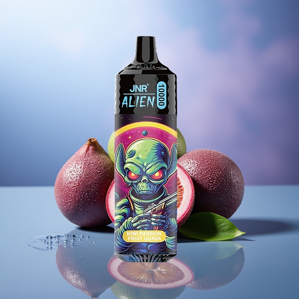 JNR Alien 10000 Puffs Kiwi Maracuyá Guayaba 850mAh RGB Tipo-C