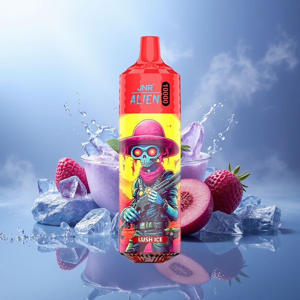 JNR Alien 10000 Puffs Lush Ice 850mAh 1.2Ohm Tipo-C