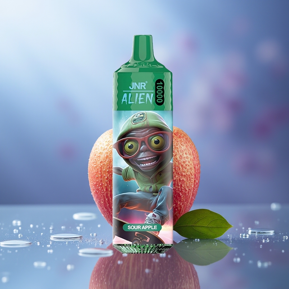 JNR Alien 10000 Puffs Manzana Ácida 850mAh RGB Tipo-C