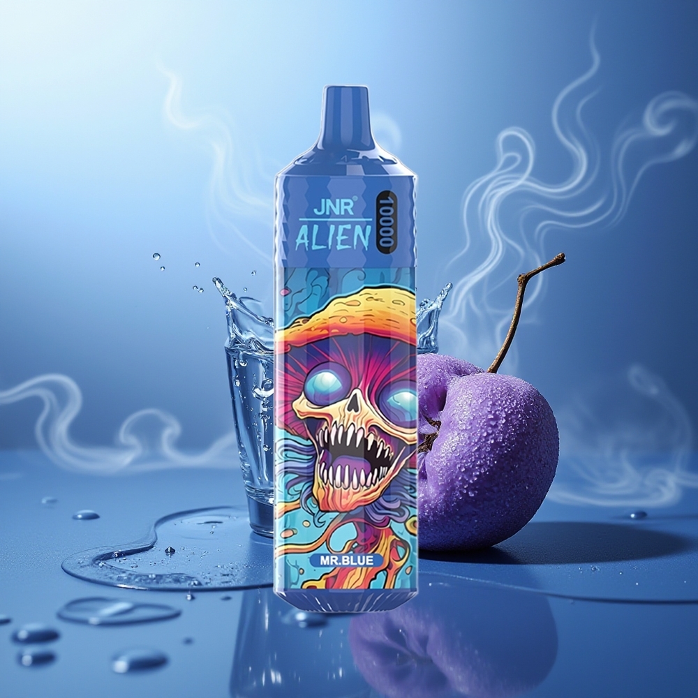 JNR Alien 10000 Puffs Mr Azul 850mAh LED Tipo-C