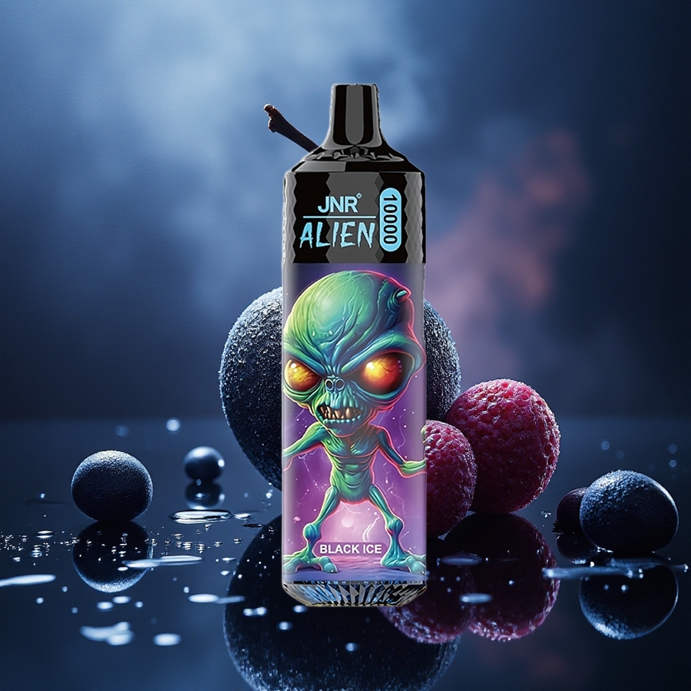 JNR Alien 10000 Puffs Negro Hielo 850mAh 1.2 Ohm RGB
