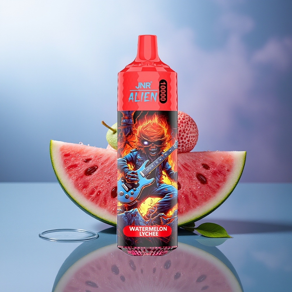 JNR Alien 10000 Puffs Sandía Lichi 850mAh 1.2 Ohm LED RGB