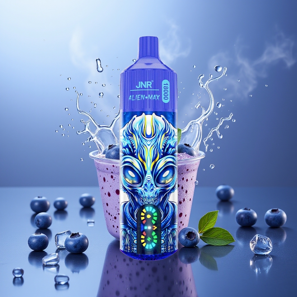 JNR Alien Max 18000 Puffs Arándano En Hielo Dual Mesh Coil 28ml Tipo-C