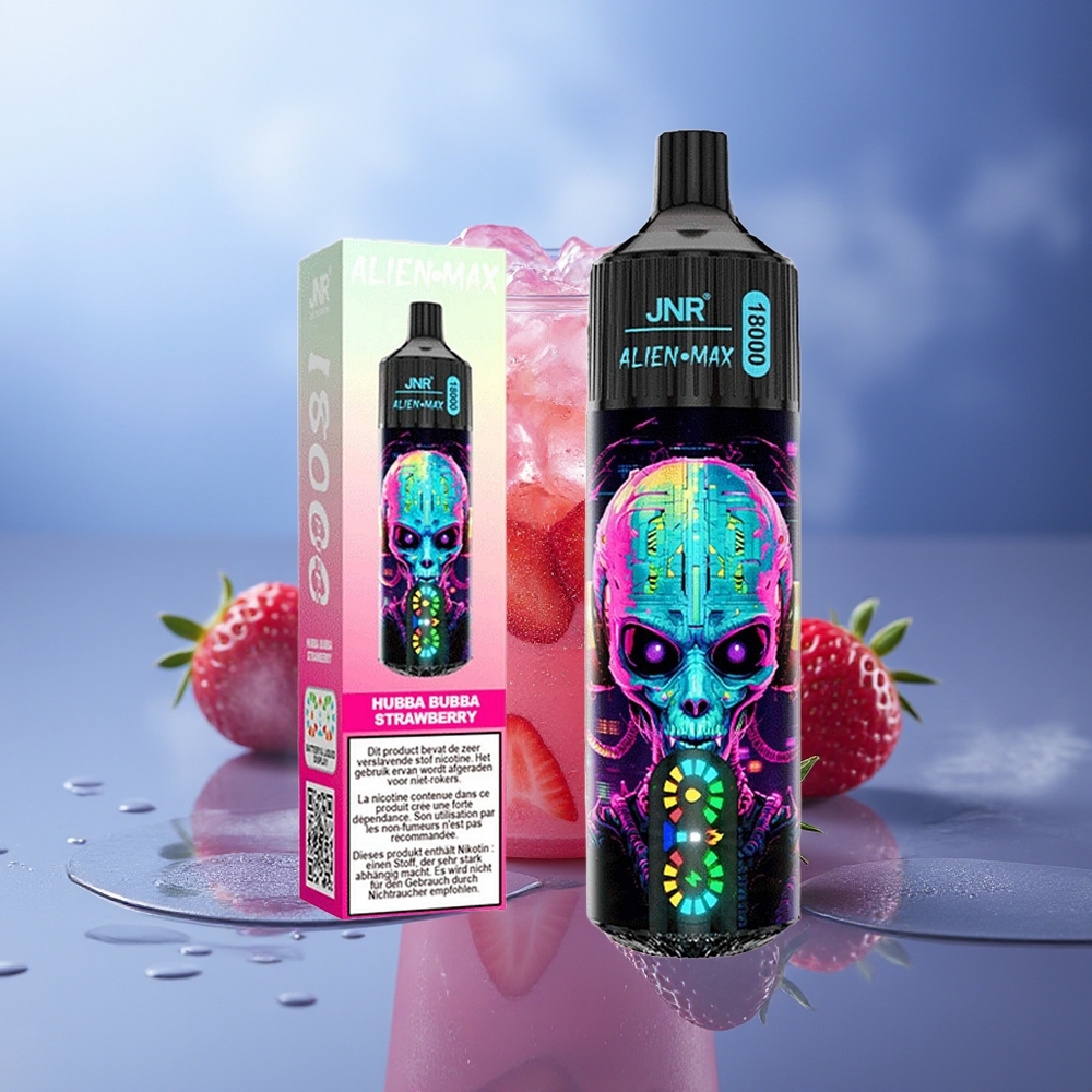 JNR Alien Max 18000 Puffs Dual Mesh Chicle Fresa 28ml Tipo-C