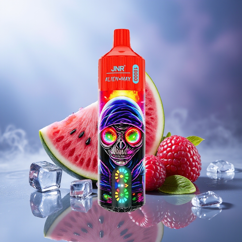 JNR Alien Max 18000 Puffs Frambuesa Sandía Helada Dual Mesh Coil Tipo-C 28ml