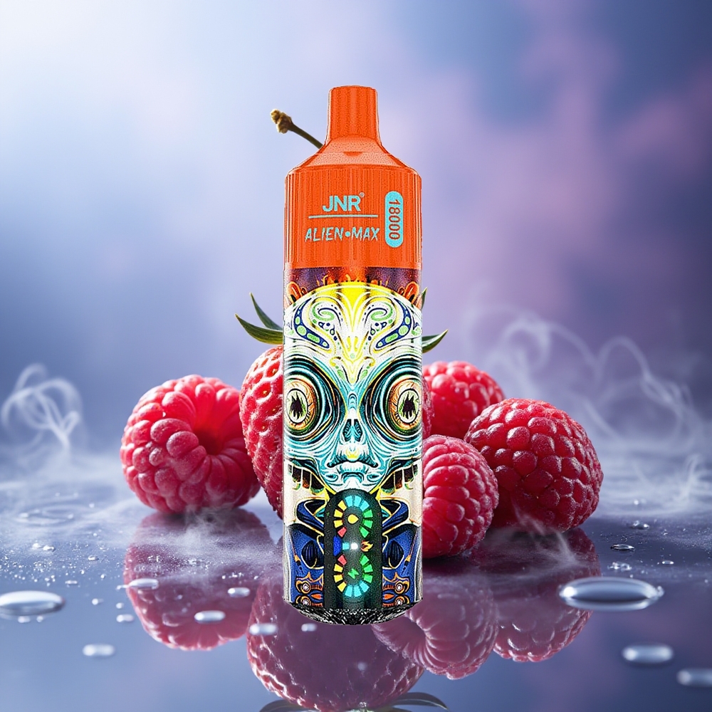 JNR Alien Max 18000 Puffs Fresa Frambuesa Cereza Dual Mesh Coil 28ml Tipo-C
