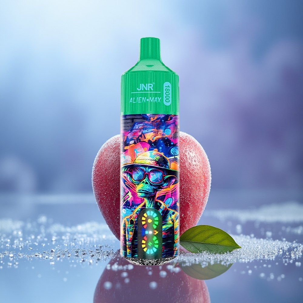 JNR Alien Max 18000 Puffs Manzana Congelada Dual Mesh Coil Tipo-C 28ml