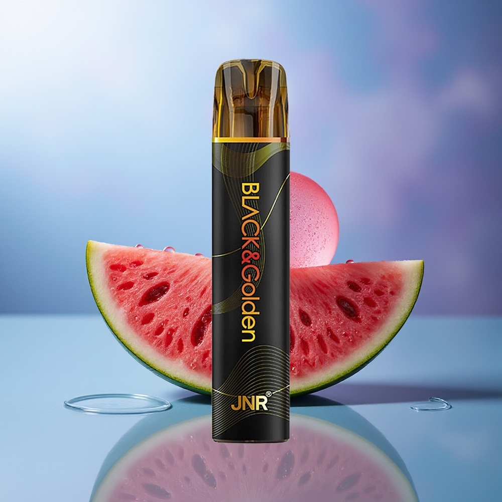 JNR Black&Golden 800 Puffs Chicle de Sandía Vape Desechable Sin Carga 550mAh 2ml 2% Nicotina