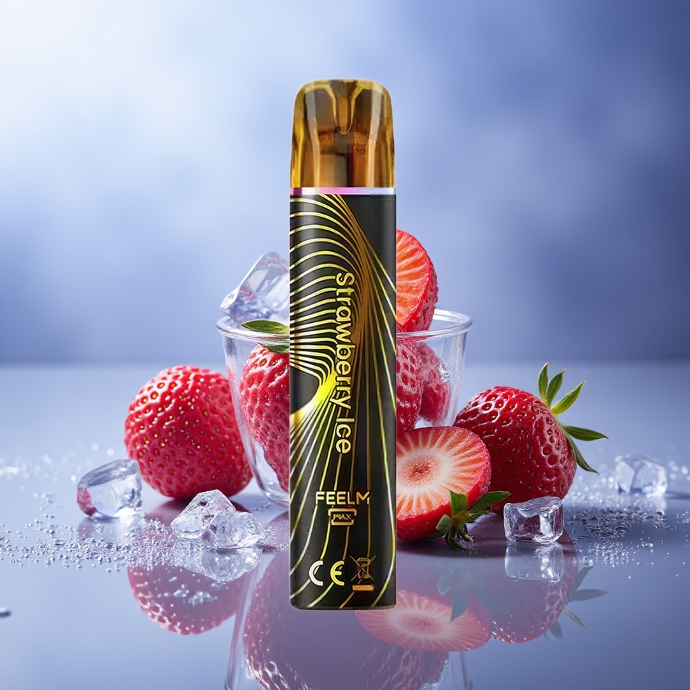 JNR Black&Golden 800 Puffs Fresa Hielo 550mAh 2ml 2% Nic