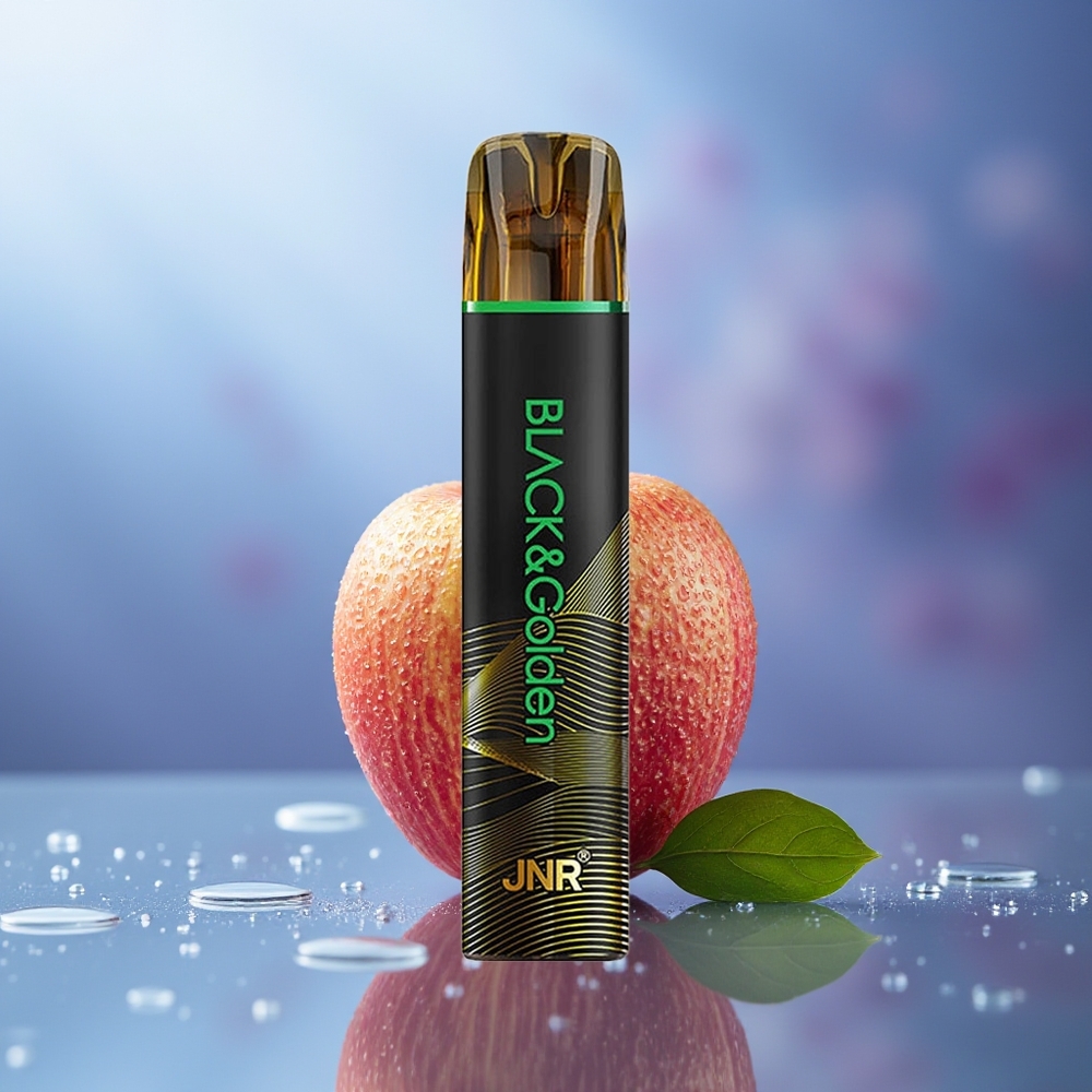 JNR Black&Golden 800 Puffs Manzana Ácida 2ml 2% No Charge