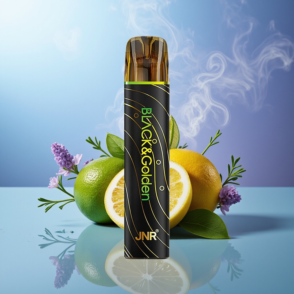JNR Black&Golden 800 Puffs Vape Limón & Lima 550mAh 2ml 2%