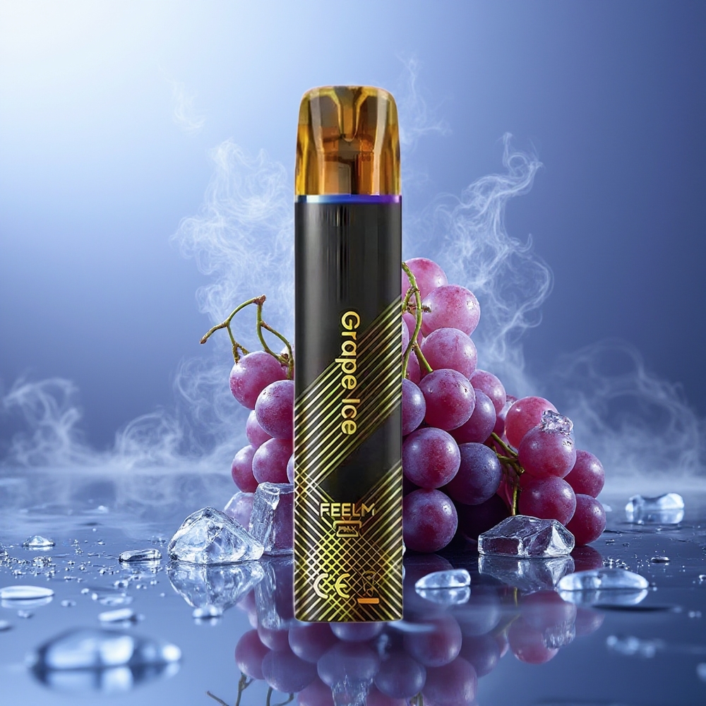 JNR Black&Golden 800 Puffs Vape Uva Hielo sin Carga 550mAh 2ml 2% Nicotina