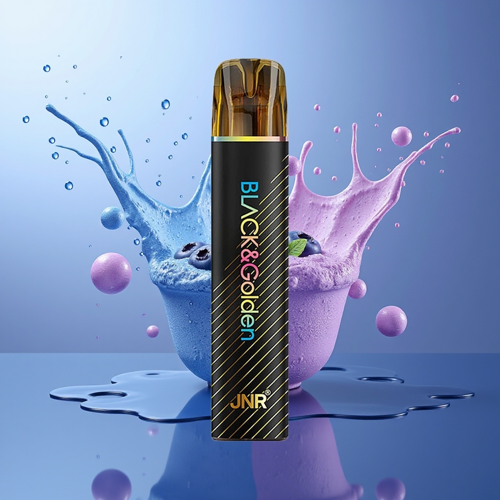 JNR Black&Golden 800 Pufos Chicle Arándano Azul 550mAh 2ml 2%