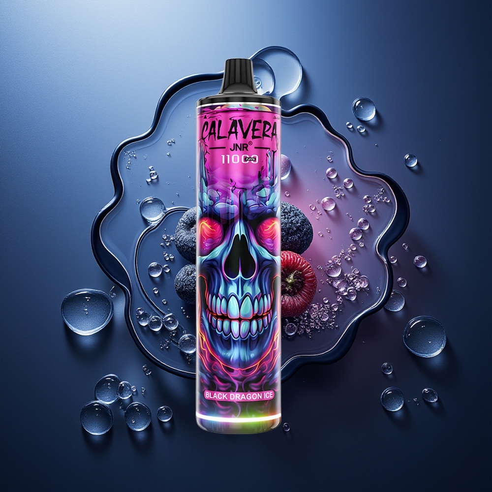 JNR Calavera 11000 Puffs 21ml 0% Negro Dragón Hielo