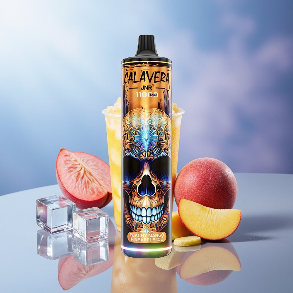 JNR Calavera 11000 Puffs Melocotón Mango Piña Hielo Tipo-C 850mAh 21ml