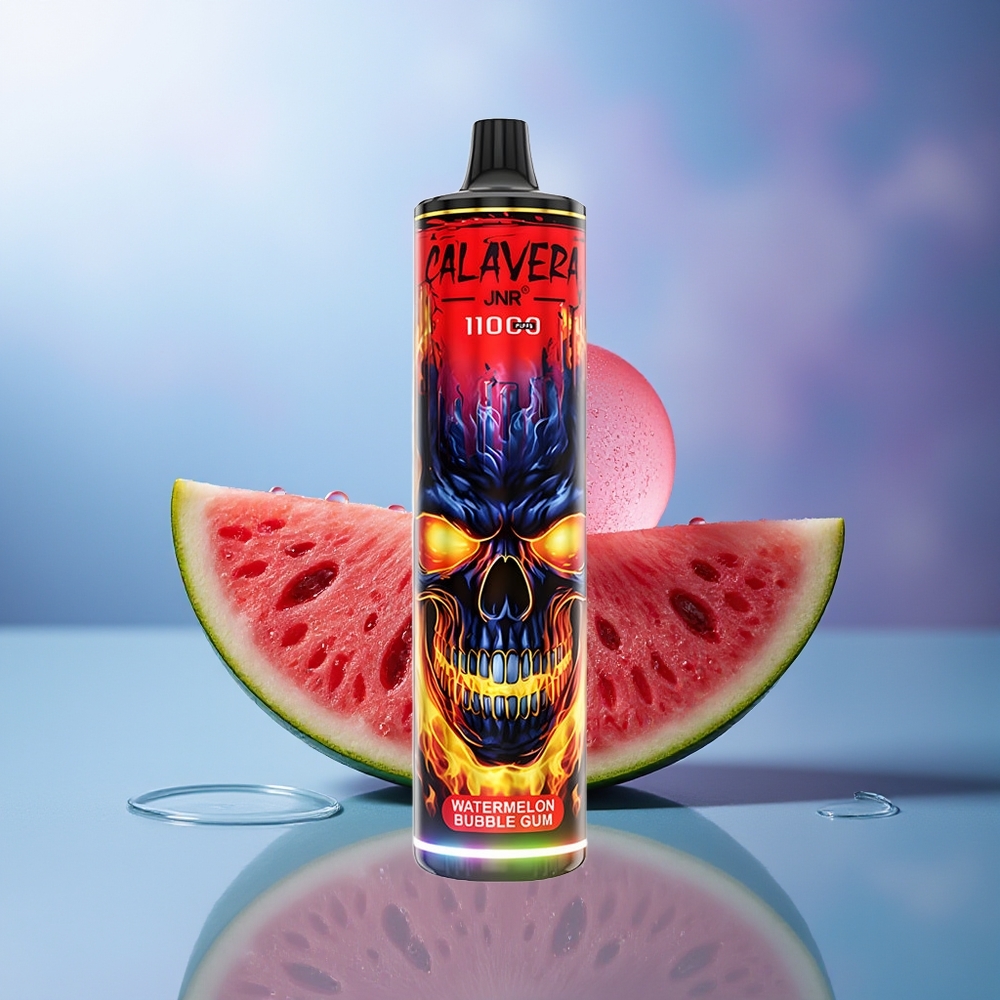 JNR Calavera 11000 Puffs Sandía Chicle Tipo-C 850mAh 21ml