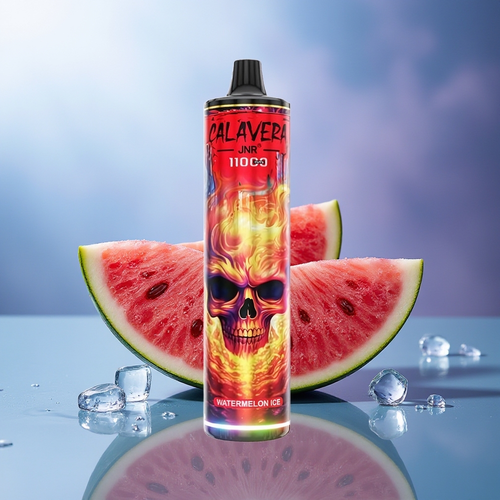 JNR Calavera 11000 Puffs Sandía Hielo Tipo-C 850mAh 21ml