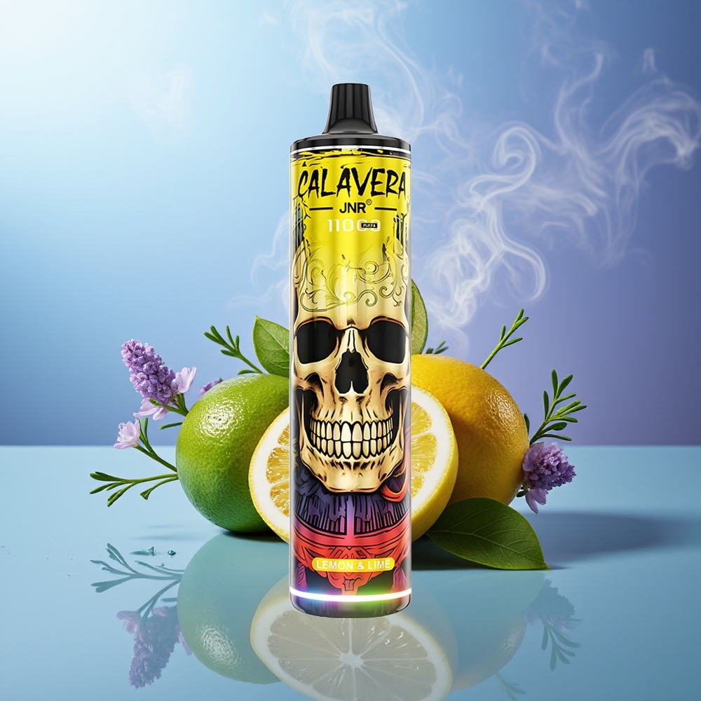 JNR Calavera 11000 Puffs Vape Desechable Limón & Lima Tipo-C 850mAh 21ml