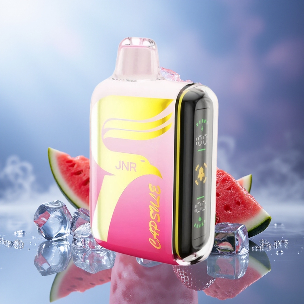 JNR Capsule 15000 Puffs Fresa Sandía Hielo 850mAh 20W Dual Mesh Coil JNR Capsule 15000 Puffs Fresa Sandía Hielo 850mAh 20W Dual Mesh Coil