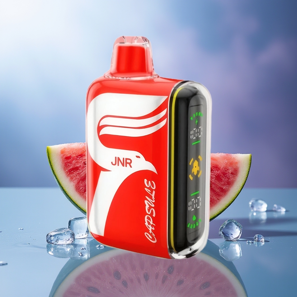 JNR Capsule 15000 Puffs Sandía Hielo Dual Mesh Coil Smart LED Display Boost Mode JNR Capsule 15000 Puffs Sandía Hielo Dual Mesh Coil Smart LED Display Boost Mode
