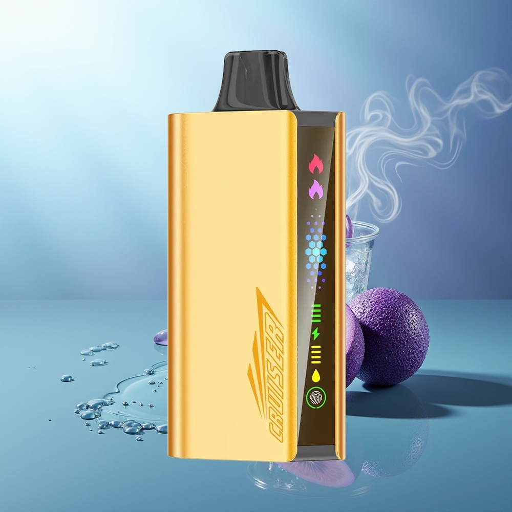 JNR Cruiser 12000 Puffs Menta Refrescante Batería Incorporada 3500 mAh Pantalla Animación Cuerpo de Aluminio