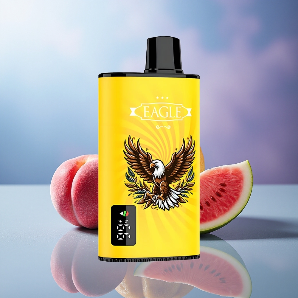 JNR EAGLE Smart 23000 Puffs Melocotón Mango Sandía Pantalla Digital Bobina Mesh 1.0ohm Batería 750mAh