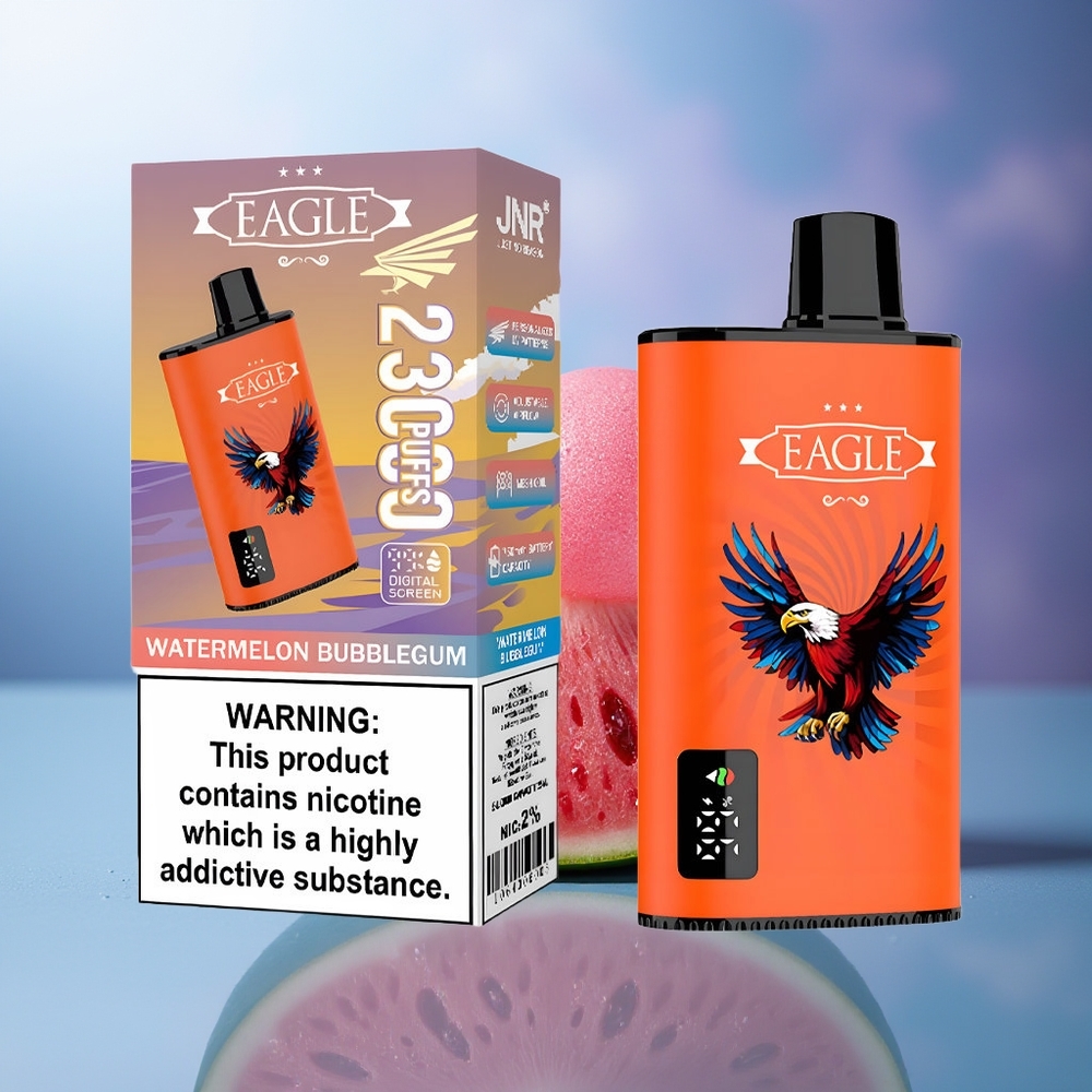 JNR EAGLE Smart 23000 Puffs Sandía Chicle Pantalla Digital Bobina Mesh 1.0ohm Batería 750mAh