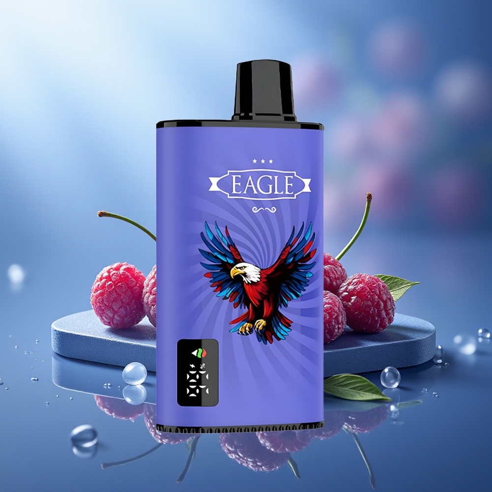 JNR EAGLE Smart 23000 Puffs Vape Desechable Arándano Azul Cereza Pantalla Digital Bobina Malla 1.0ohm Batería 750mAh